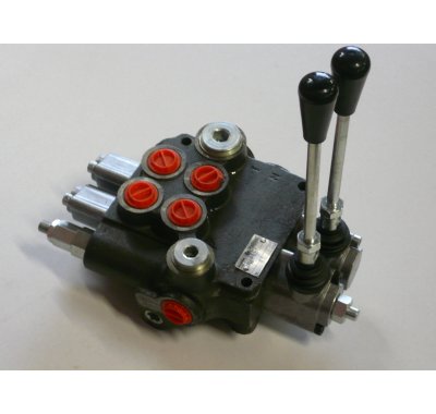 Distributeur hydraulique 80L/min 2 éléments, 2 vitesses