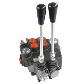 Distributeur hydraulique 50L/min 2 éléments, 2 vitesses