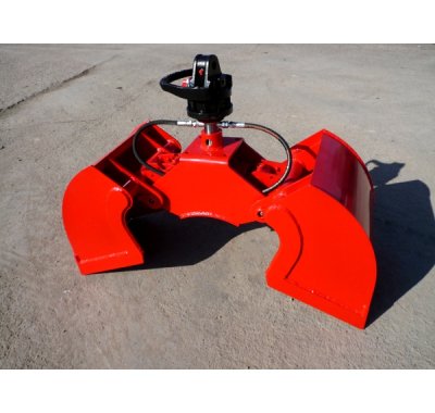 Benne preneuse 400L + rotator 4,5T