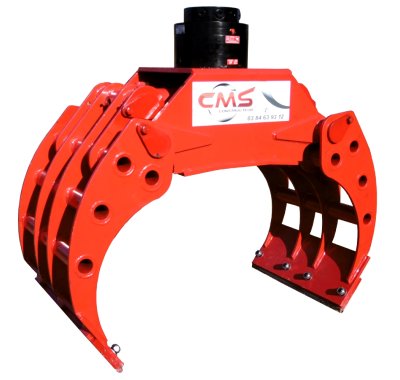 Pince de tri / enrochement 1,40m + rotator fixe 5T