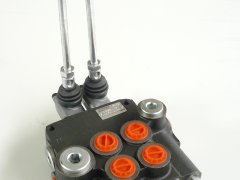 Distributeur hydraulique 50L/min 2 éléments, 2 vitesses
