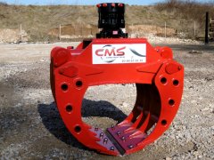 Pince de tri / enrochement 1,40m + rotator à plaque 4.5T