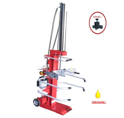 Fendeuse de bûches 10T électrique 230V, 3700W
