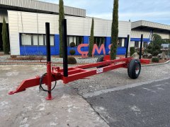 Remorque forestiere 5m RB65 roues 11.5x80x15.3